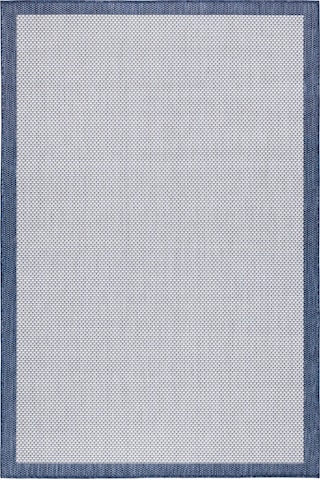 Fresco Ekru Lacivert İskandinav Jüt Yıkanabilir Halı Kilim Balkon Teras Salon Koridor Halısı 23745a Lacivert