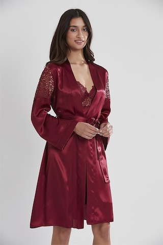 Pierre Cardin 6955 Kadın Saten Dantelli 6'lı Takım-bordo Bordo