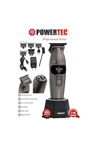 Powertec TR-2626 Profesyonel Sakal Ense Tıraş & Çizim Makinesi