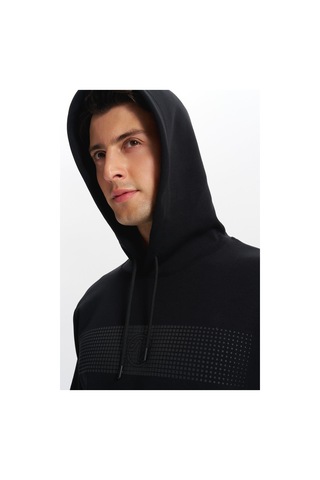 AR-MA Arma Erkek Slim Fit Baskılı Kapüşonlu Kanguru Cepli Interlok Sweatshirt %80 Pamuk %14 Polyester %6 Elastane K30254685202 Siyah