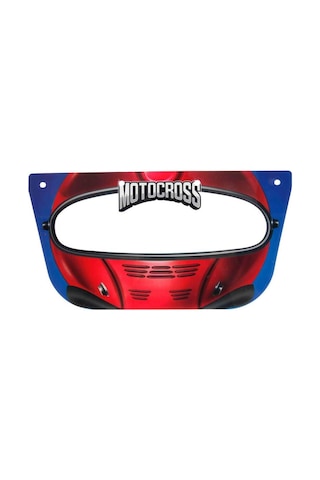 Figürlü Çocuk Siperlik Maske - Motocross