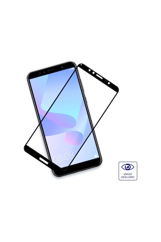 Bufalo Huawei Y6 2018 Nano 10D Cam Ekran Koruyucu Siyah