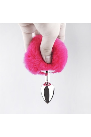 Odins Shop Tavşan Kuyruklu Paslanmaz Çelik Anal Tıkaç