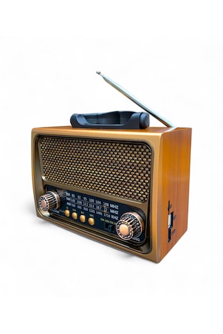 Rt-675 Nostaljik Solar Panelli Radyo 3 Bant Trend Nostalji Radyo