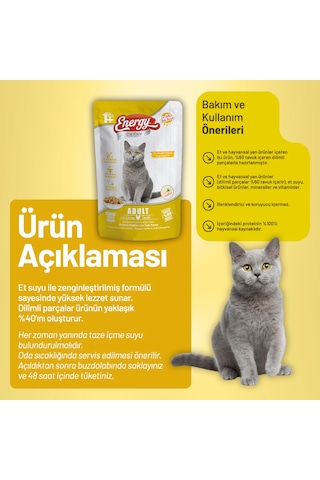 Tavuklu Yetişkin Yaş Kedi Maması 85 G - 24 Adet