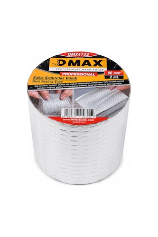 Dmax 96 Mm X 2 M Sakız Sızdırmaz Bant Butil Alüminyum Folyo İzolasyon Ve Tamir Bandı Su, Nem Ve Hava Sızdırmaz