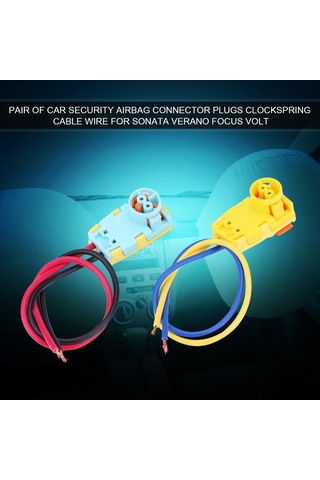 Yaozixa Oto Airbag Bağlantı Plugları 2 Adet - Sağlam Plastik Ve Metal - Focus, Volt, Equinox, Sonata Uyumlu - Kol Saati Yayı Konnektörü Yerine Değiştirme Parçası