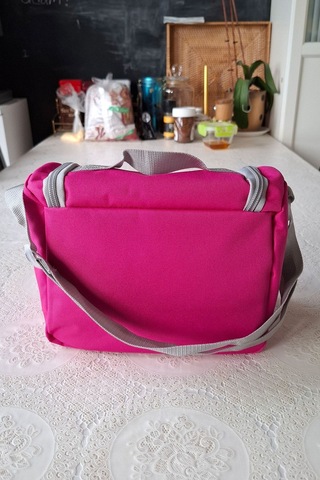 Termoslu Okul Beslenme Çantası Fuşya/koyu Pembe Termal Lunch Box Çocuk Yetişkin Fuşya