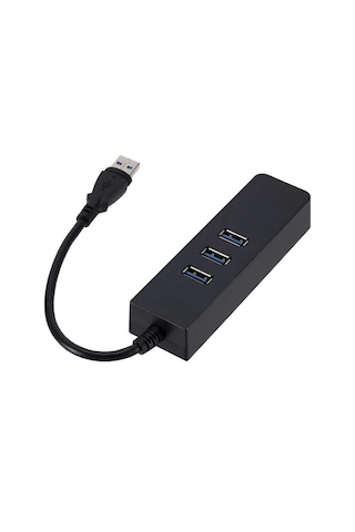 Usb 3.0 To 3 Port Usb 3.0 Çoklayıcı Ethernet Rj45 Gigabit Hub