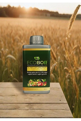 Eco Bor Organik Sıvı Gübre 500ml - Sert Çekirdekli Ve Kabuklular 1 kg