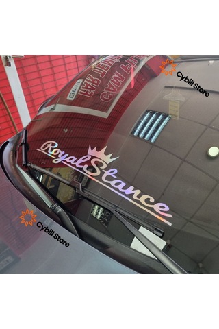 Royal Stance Hologram Ön Cam Sticker