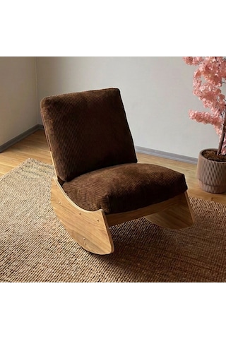 Comfort Sallanır Koltuk Tv Koltuğu Sallanan Berjer Sandalye Kahverengi