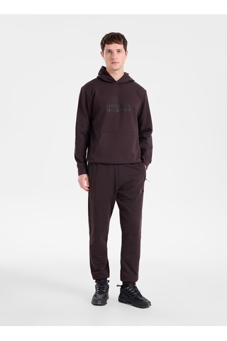 National Geographic N6wm-swt4082 Kahve Erkek Kapüşonlu Baskılı Relaxed Sweatshirt