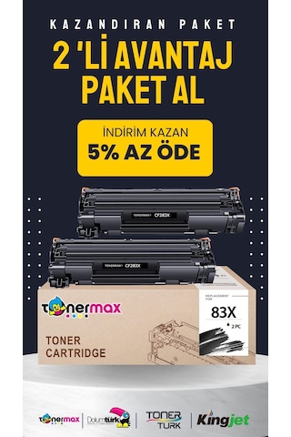 Hp Cf283x Uyumlu Toneri 2'li Paket/ M201 / M225