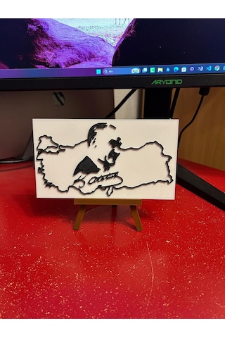 Reborn 3d Atatürk Silüetli Stand 3d Tasarım Çok Renkli