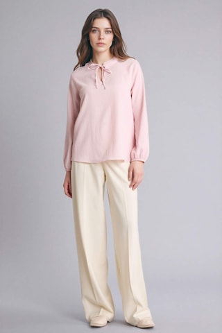 Defacto Gofre Dokulu Bluz H0491ax26sppn74 Pembe-pn74