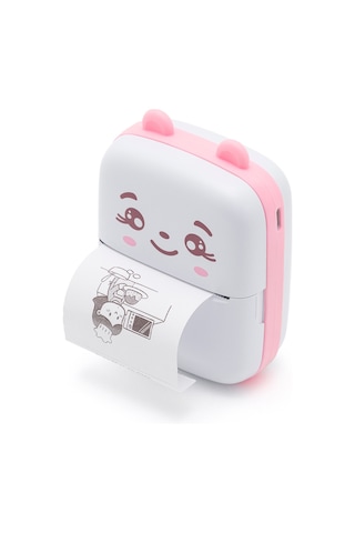İpixi - Bluetooth Mini Sevimli Pembe Mobil Yazıcı