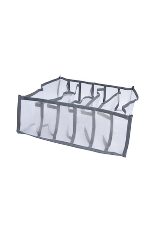 Skycity Nylon Mesh Organizer: Çok Amaçlı Giyim Depolama Kutusu, Katlanabilir, Bölmeli, Hava Geçirgen, Sıcak Ve Çorap İçin Gri 6 Bölmeli Çok Renkli