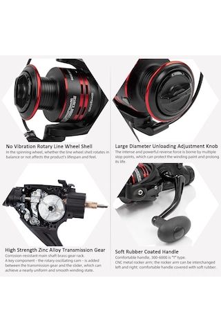 Maiyame Coonor 5000 Model Alüminyum Alçıklı Çift Çıkarma Gücü Olta Makinesi - Korozyon Ve Pas Koruyucu, 9+1 Yataklı