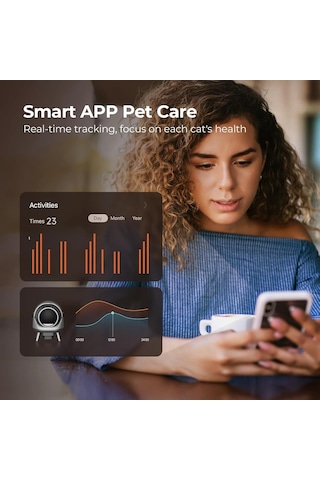 Els Pet Otomatik Koku Kontrollü Akıllı Kedi Tuvaleti