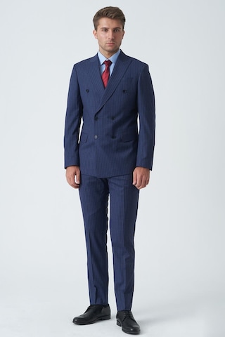 White Stone Leicester T2473 Slim Fit 6 Drop Kruvaze Takım Elbise Desenli-desenli Çok Renkli