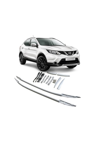 Nissan Qashqai Üst Port Bagaj Tavan Çıtası Oem Siyah- Alüminyum Siyah