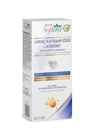 Softem Ardıç Katranı Özü Ve Kükürt Bitkisel Şampuan 300 Ml