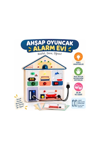Arkhenx Ahşap Oyuncaklar Alarm Evi Adet Fiyatıdır Bzs1
