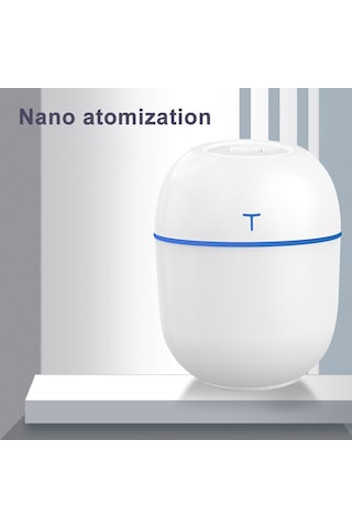 Yifomall Usb Ultrasonik Nemlendirici Ve Yağ Dağıtıcı - 200ml Tank, Otomatik Kapatma, Küçük Gece Lambası, Pembe Ev Ofis Araç İçin