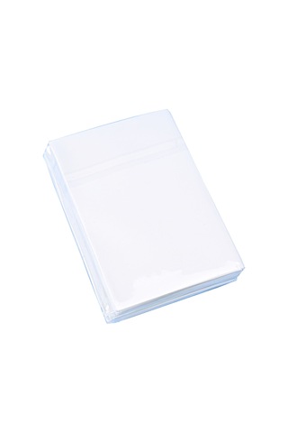 "kredi Kartları Ve Fotoğraflar İçin Dayanıklı 50 Pack Plastik Mini Sac Koruyucular-çekmeye Dayanıklı Kartvizit Kolları" Macaron Cyan