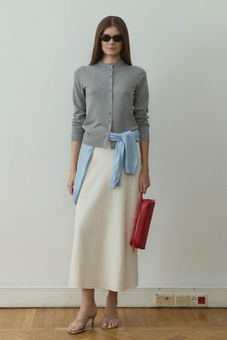 Suud Collection Gri Arya Triko Hırka