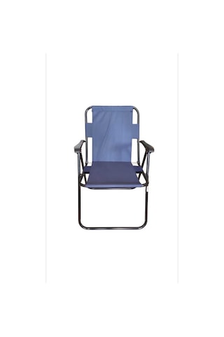 Plastik Kollu Katlanir Piknik Ve Kamp Sandalyesi Mavi 46,5x40,5x41 Cm Sirt 57x55x81 Cm Lacivert