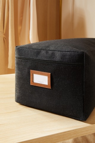 Ocean Home Textile Orta Boy Siyah Renk Jüt Hurç 52 X 28 X 21 Cm Siyah