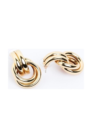 Jimmy Key Jimmy Key Altın Rengi Parlak Metal Küpe 5sw433921150