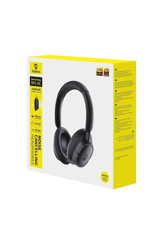 Baseus Bass BH1 Nc Gerçek Zamanlı Uyarlanabilir Hibrit Anc, Bluetooth 6.0 Kulaküstü Kulaklık