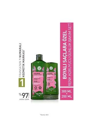 Yves Rocher Boyalı Saçlar Için Couleur Renk Koruyucu Orijinal Boy Şampuan, Saç Kremi Seti