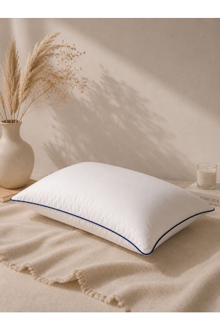 Biyeli Yastık Lacivert Serisi 900 Gr Silikon Boncuk Elyaf Dolgulu 50 x 70 CM