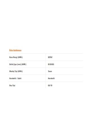 Jh839 B Hareketli Kare Spot