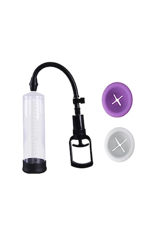 Truva Shop Pump Power Süper Vakum Penis Pompası+ 2 Adet Silikon Başlık