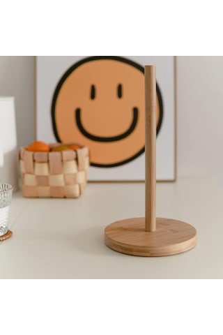 Paçi Bambu 12 Cm Yuvarlak Havlu Peçetelik Ahşap