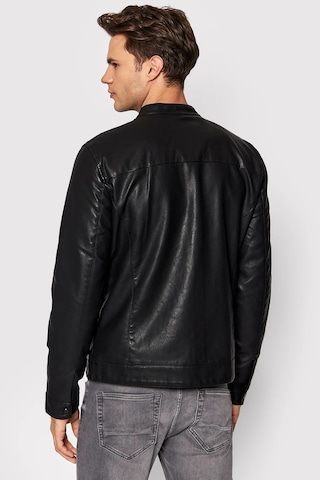 Jack & Jones Erkek Deri Ceket 12147218 Siyah