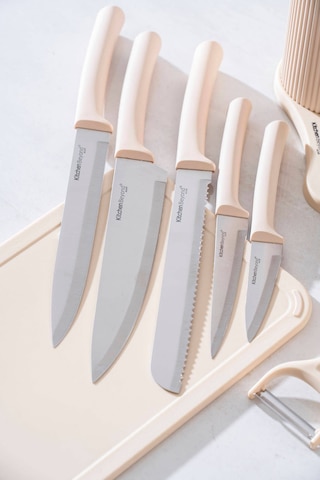 Cooper 8 Parça Standlı Kesme Tahtası Ve Bıçak Seti Diğer