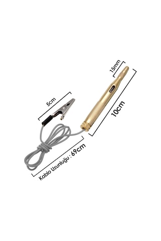 12 v Araç Kontrol Kalemi Timsah Ağızlı