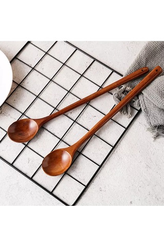 Niandahoome Uzatılmış Saplı Ahşap Bar Mutfağı Kaşığı 175545608
