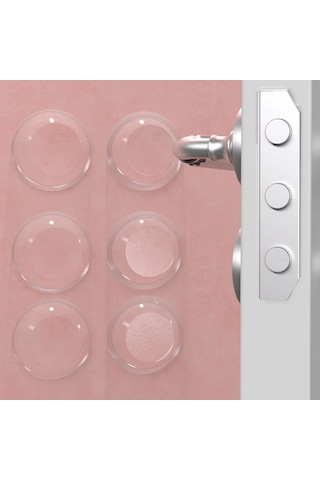 Dofolink Cam Kapı Duvarı Koruyucu, Silikon Tampon, Gürültü Azaltıcı, 6 Adet Şeffaf Çarpma Emici Diğer