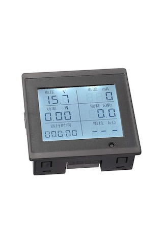 Dc 6-100v 20a Dijital Voltmetre Ampermetre Wattmetre Voltaj Akım Güç Empedans Enerji Tüketim Ölçme
