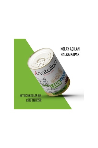 Anatolian Premium Kuzulu Ezme Yetişkin Kedi Konservesi 400 gr x 24 Adet