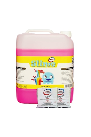 Akbel Zıp Zıp Şaka Hamuru Fosforlu Pembe 5kg+200 Gr