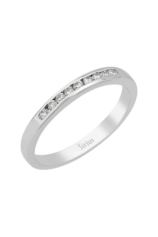 Sirius G Renk 0,16 Karat Pırlanta Kanallı 9 Taş Yüzük 0807R0001