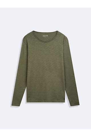 Ltb Uzun Kollu Bisiklet Yaka Basic Yeşil Sweatshırt Yeşil 2XL